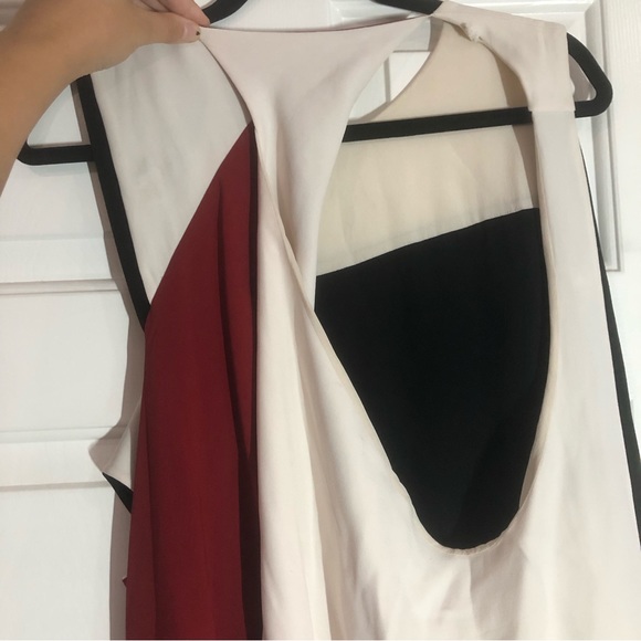 Balenciaga Paris 2011 Runway Colorblock Drape Midi Dress - Picture 7 of 14